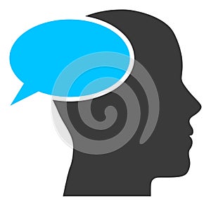 Dream Cloud Flat Icon Symbol