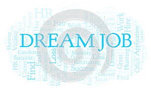 Dream Job word cloud.