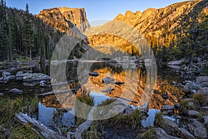 Dream Lake Driftwood Reflections