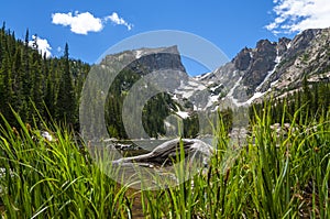 Dream Lake with Hallett Peak and Flattop Mountain