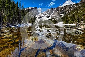 Dream Lake at the Rocky Mountain National Park