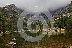 Dream Lake in the Rocky Mountain National Park, Colorado,