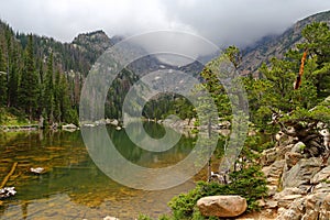 Dream Lake in the Rocky Mountain National Park, Colorado,