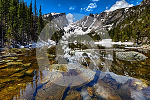 Dream Lake at the Rocky Mountain National Park photo