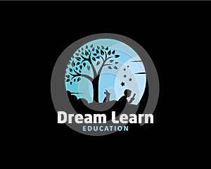 Dream Learn logo design concept for Education logo template