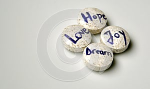 Dream, love, hope and joy concept