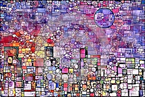 Dream Town. 3D rendering