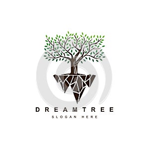 Dream tree  logo design template