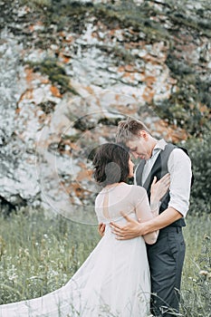 Dream wedding in mountains