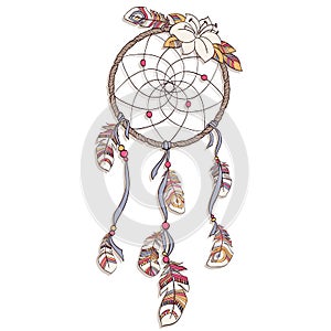 Dreamcatcher craft creative illustration