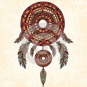 Dreamcatcher, feathers.