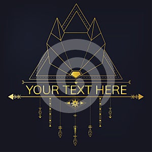 Dreamcatcher styled vectors on background