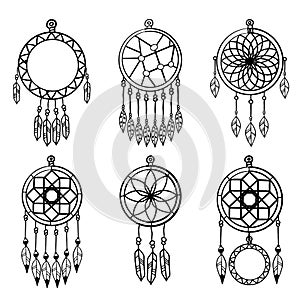 The Dreamcatcher is a traditional Native American handicraft photo