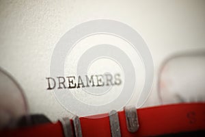 Dreamers concept view photo
