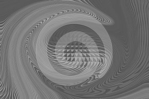 Dreaming in black and white 3d abstract design