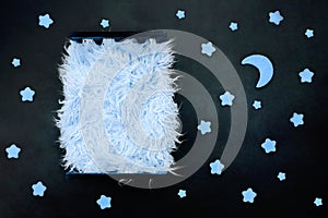 Dreaming at night Newborn digital backdrop/background for boys or girls