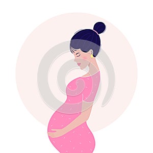 Dreaming pregnant woman