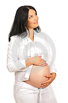 Dreaming pregnant woman