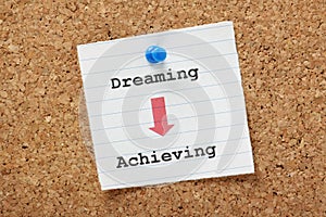 Dreaming to Achieving photo