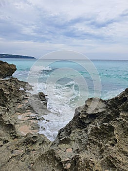 Dreamland beach Bali relaxing view