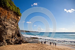 Dreamland Beach or Pantai Dreamland in Badung, Bali, Indonesia.