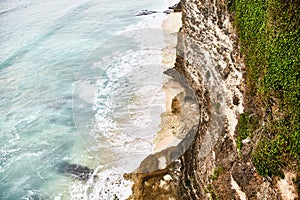 Dreamland beach. View from Uluwatu cliff.