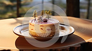 Dreamlike Naturaleza Cheesecake Stickers With Cranberrycore And Cabincore Vibes photo