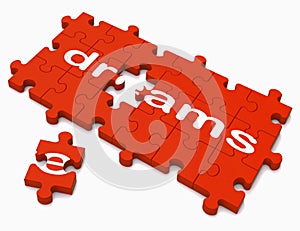 Dreams Sign Showing Hope And Desires