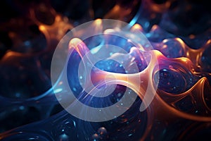 Dreamscape: Captivating Swirling Abstracts Amidst Twilights Celestial Symphony photo
