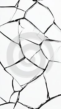 Cracked White Surface Texture