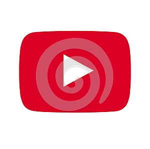 Youtube icon vector.