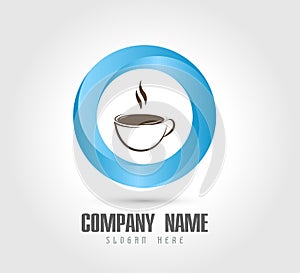 Coffe Cup Concept, coffee icon isolated. coffee vector icon simple and modern flat symbol for.. photo