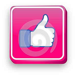 Facebook Like Vector Icon.