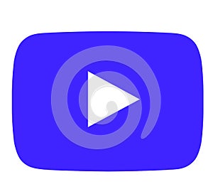 Blue Youtube icon.