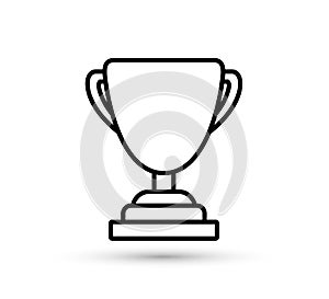 Winner trophy cup icon.