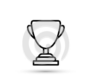 Winner trophy cup icon.