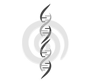 DNA Helix Logo vector Template. Genetics Vector Design.