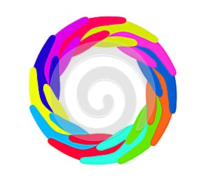 People Hands in Circle logo.