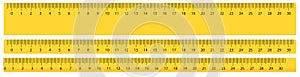 Rulers centimeter scale vector plastic