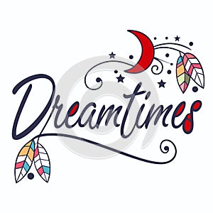 Dreamtimes Script Vector with Paint Splash Elements