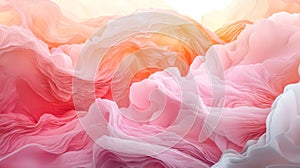 Dreamy Abstract Pink and Orange Cloud Texture Background