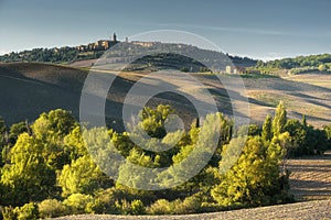 Dreamy Autumn Landscape of tuscany