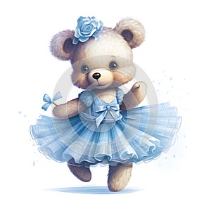 Dreamy bear tutu art