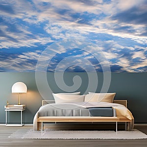 993 Dreamy Cloudscape: A dreamy and ethereal background featuring a cloudscape with soft and pastel colors that create a whimsic photo