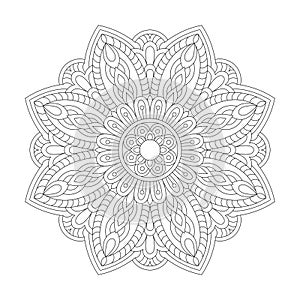 Dreamy Dimensions Mandala Coloring Book Page for kdp Book Interior