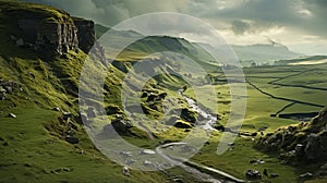 Dreamy Hill In The Hindu Yorkshire Dales