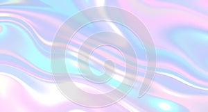 Dreamy Holographic Background with Shimmering Waves photo