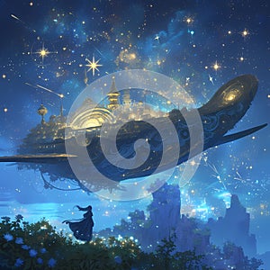 Ethereal Nautilus: A Journey Through Stellar Wonders photo