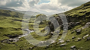 Dreamy Landscape Of Hindu Yorkshire Dales: A Photorealistic Image