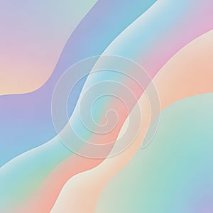 Dreamy Pastel Gradient Wavy Abstract Background